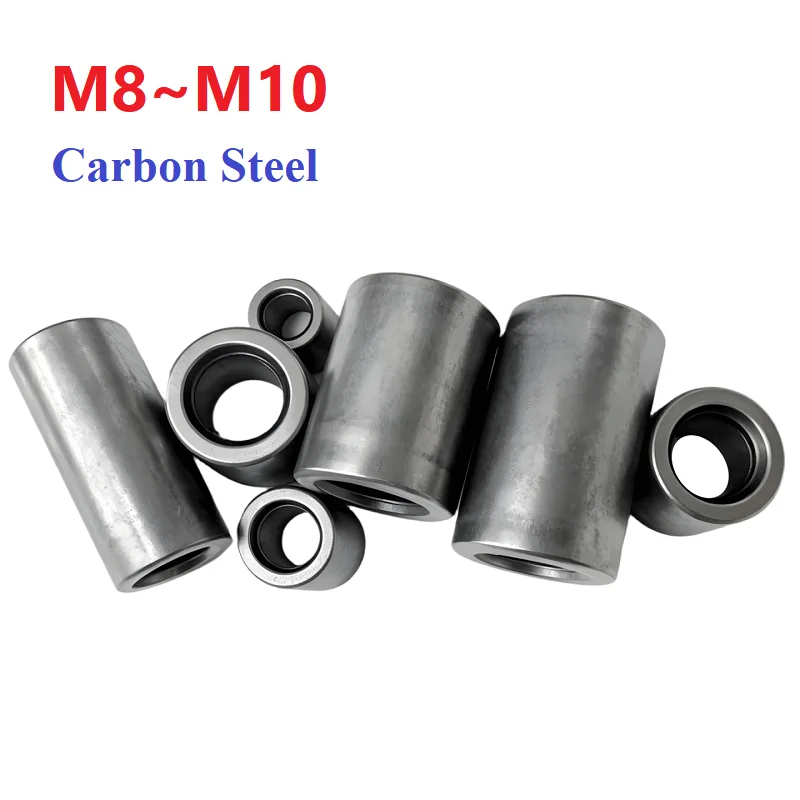 Unthreaded Carbon Steel Bushing Washers Inner Diameter 8mm 10mm Gaskets Round Hollow Standoff Spacer Sleeve