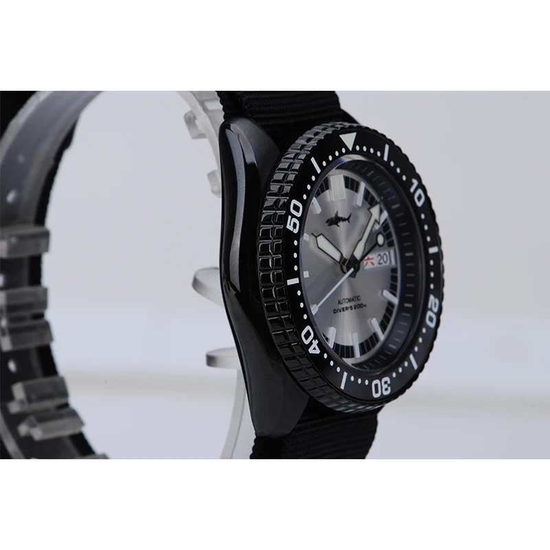 Heimdallr, reloj deportivo de lujo de titanio SKX007 para hombre, doble calendario, fecha, zafiro, 20bar, luminoso, NH35, reloj mecánico automático