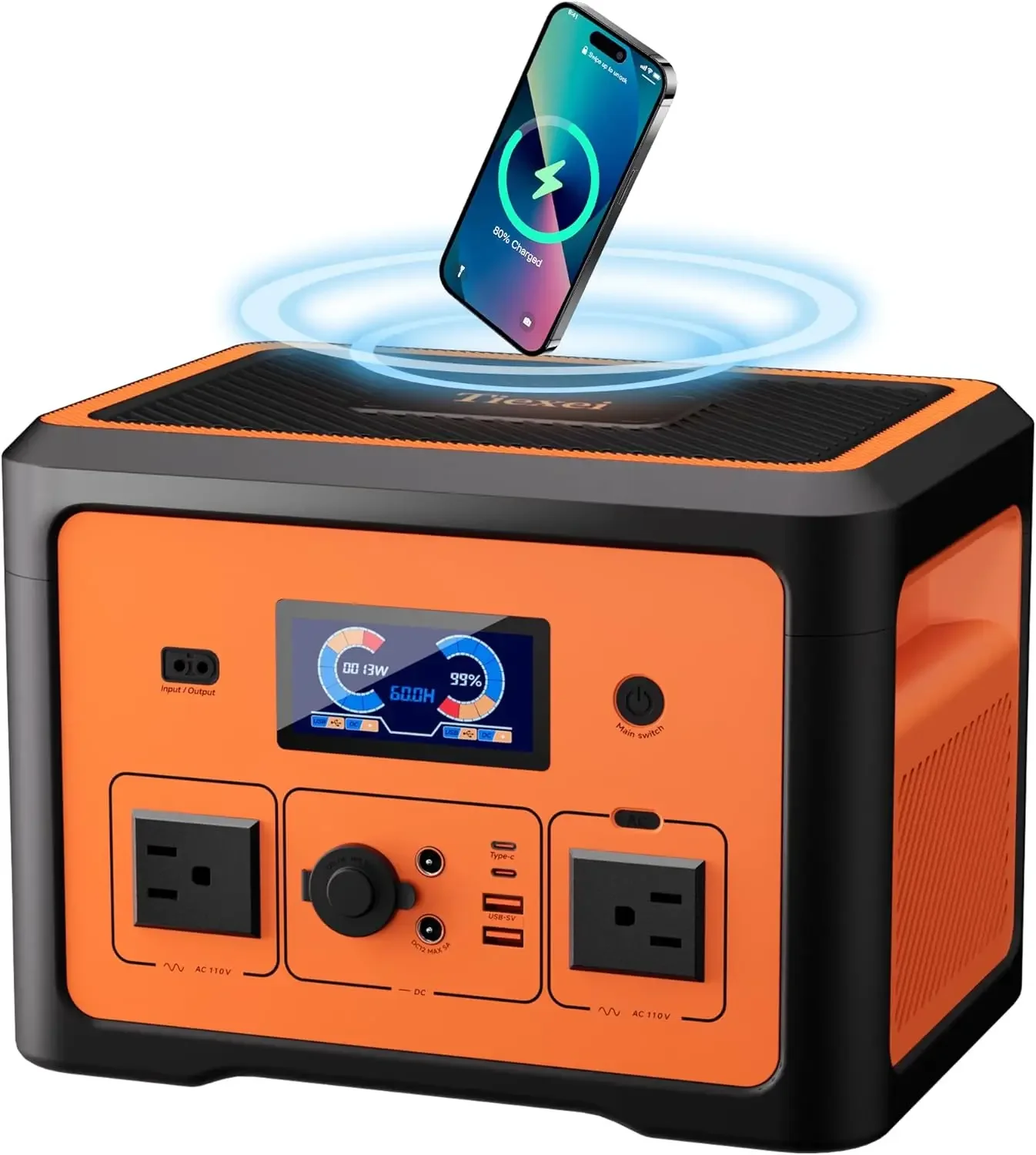 

BestsellerPortable Power Station 665.6Wh, 600W Solar Power Station, Battery Backup with UPS Function, Solar Generator for Home E