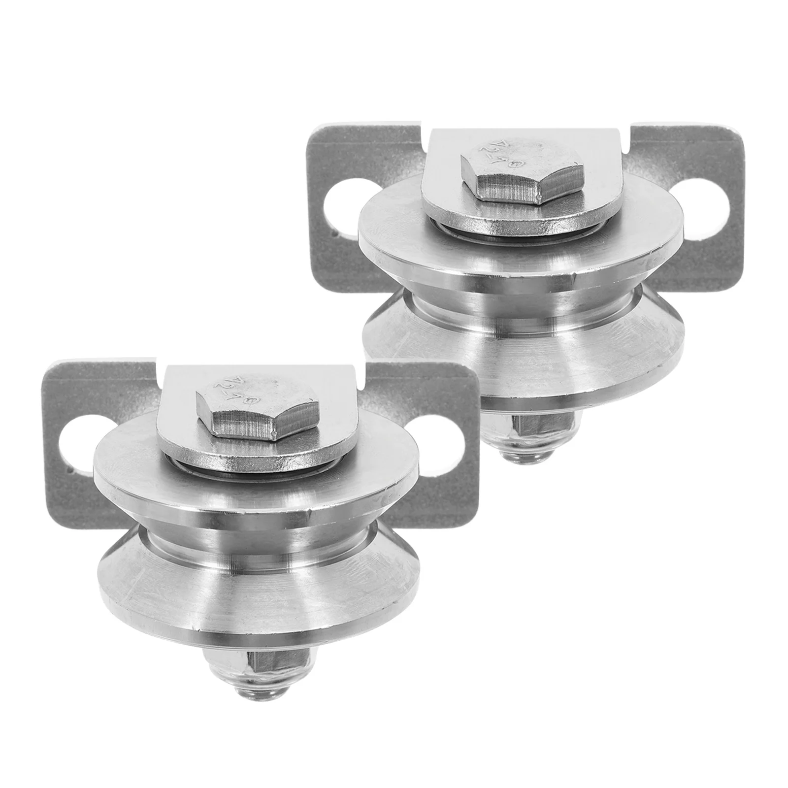 

2Pcs Stainless Steel Cable Pulley with Internal Bearings Wall Mounted for Smooth Sliding Door Roller Operation