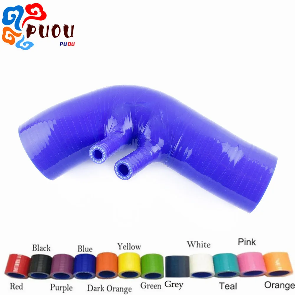 

Silicone 4-PLY Tube Upper Air Filter Intake Hose Fit 02-08 Mini Cooper S R53 R52 1.6L AT