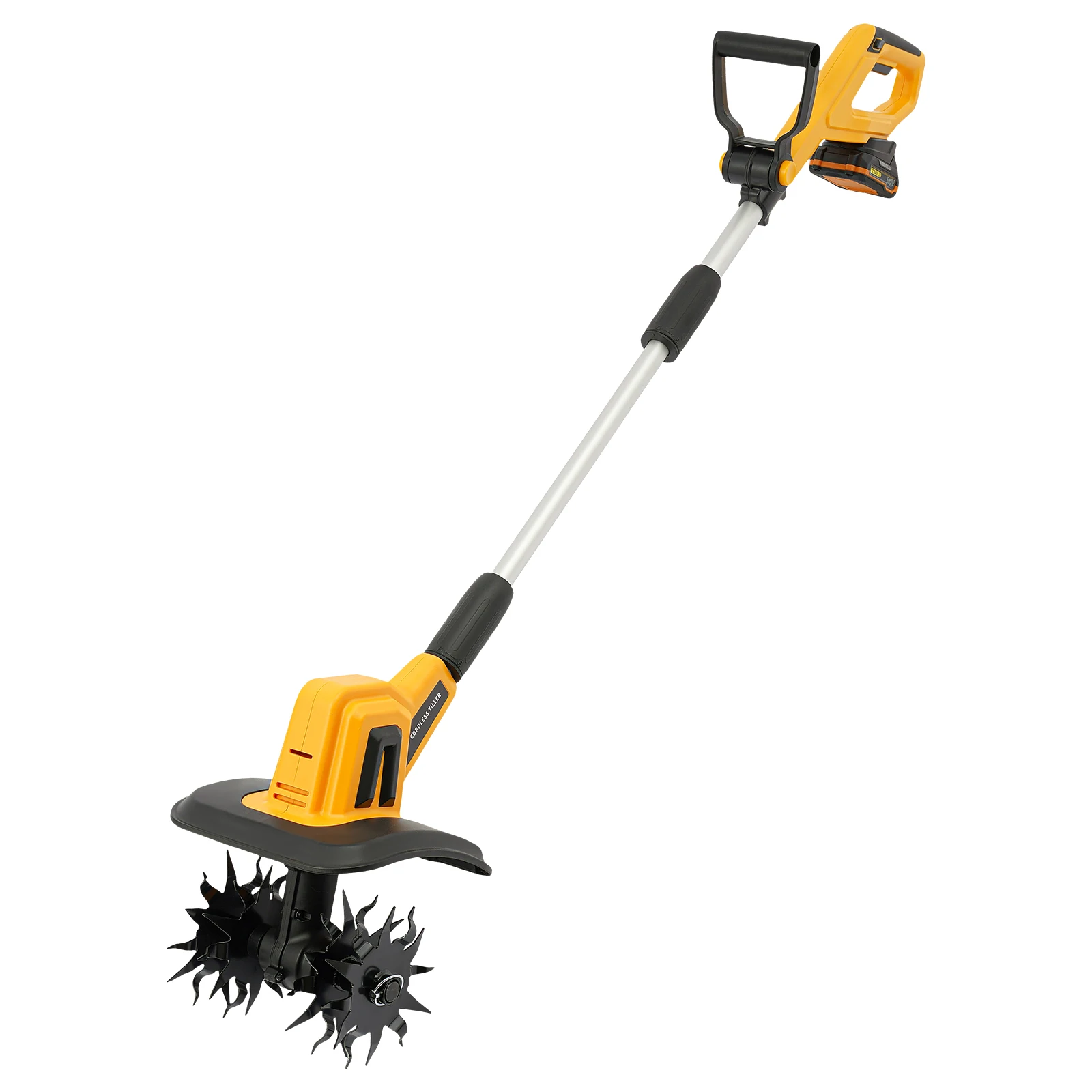 

Ручной электрический культиватор с 4 лезвиями, аккумулятор 20 В, электрический культиватор, портативный беспроводной роторный культиватор для поворота почвы