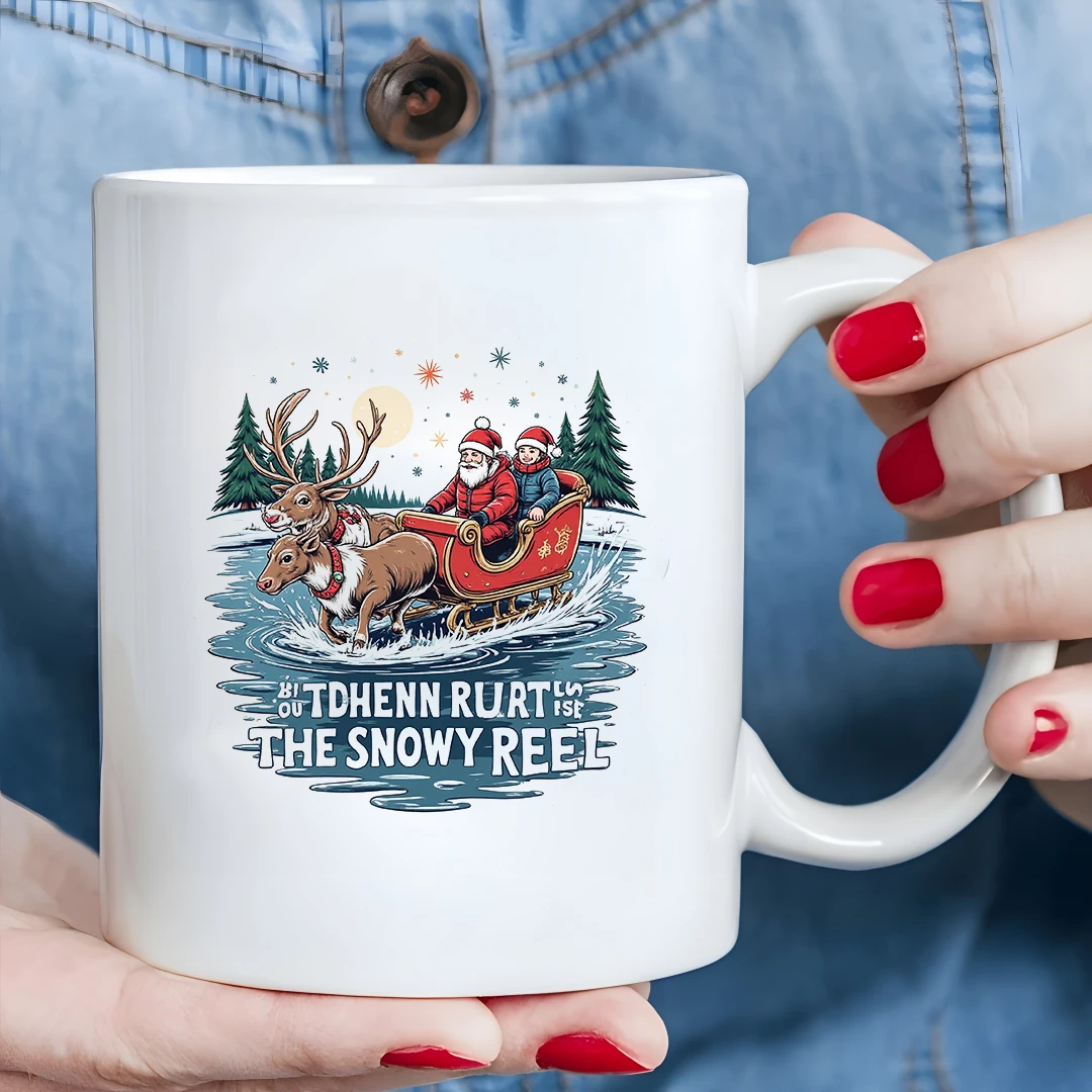 كوب سعة 11 أونصة + كوب كرتوني سانتا كلوز للأطفال للمنزل والمكتب كوب مهرجان هدايا عيد الميلاد