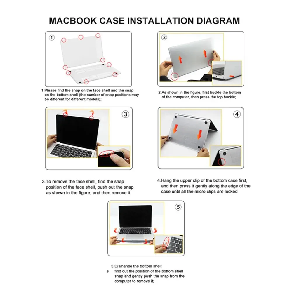 Glitter & Transparent MacBook Case Compatible With Air Pro, 13/14/15/16 Inch Computer Plastic Hard Shell Laptop Air13