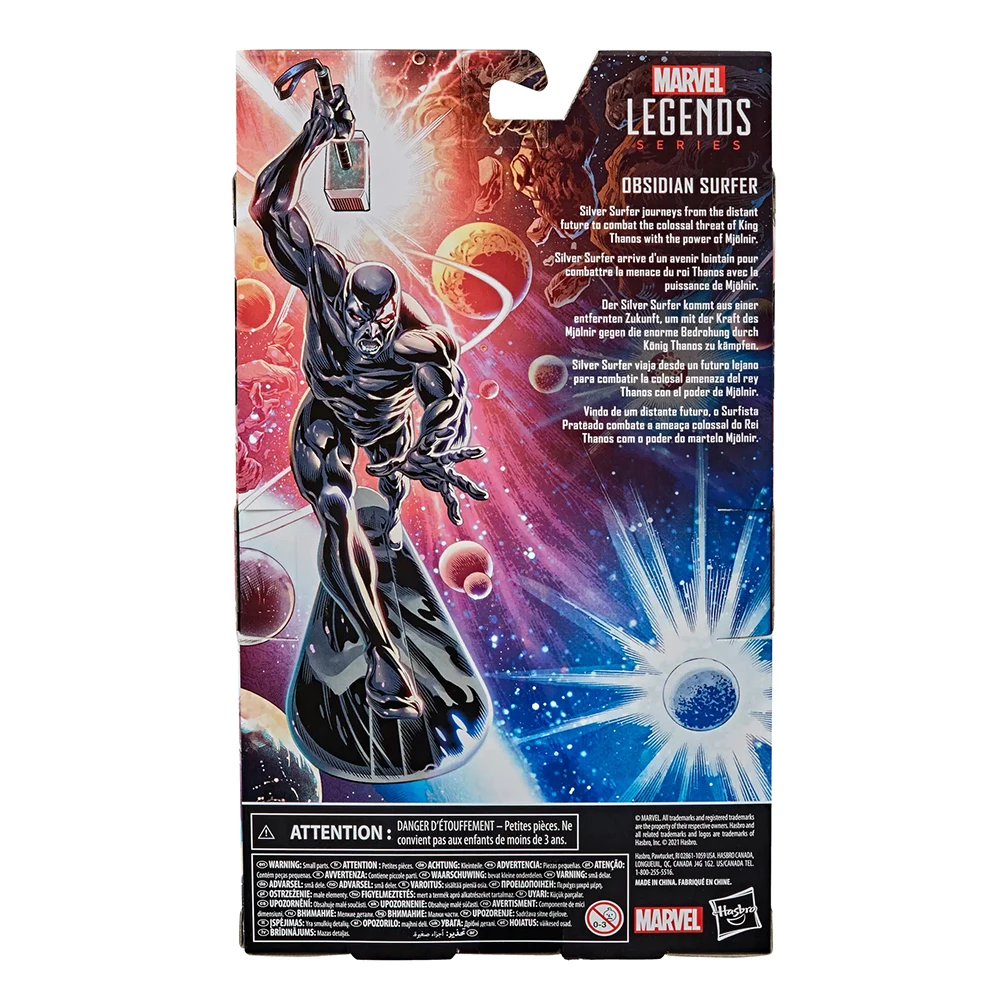 [In-Stock] Original Hasbro Marvel Legends Series Silver Surfer With Mjolnir 15cm Collectible Action Anime Figure Model Toys