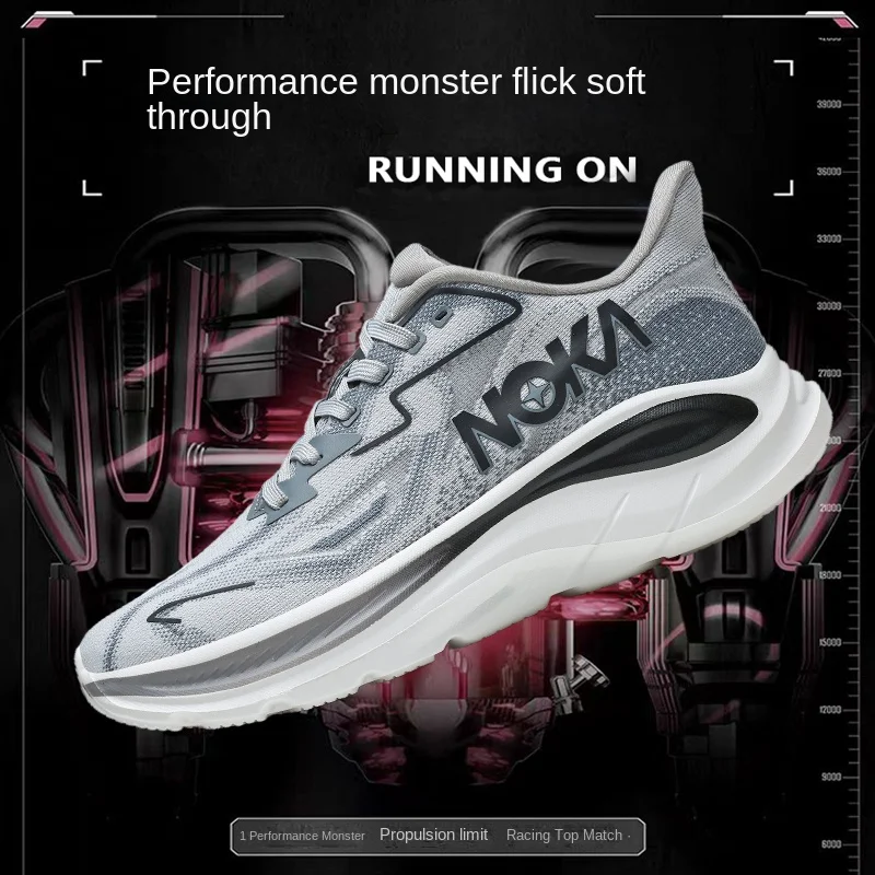 

Men's soft-sole casual running shoes breathable mesh low-top marathon cushioning jogging training shoes