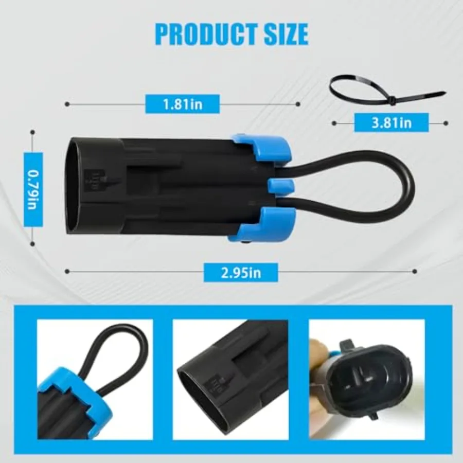 1 Pack Polaris Ranger Seat Belt Bypass Plug for RZR and Ranger 570 1000, UTV Seat Belt Override Connector, Disable Seatbelt Ala view 2