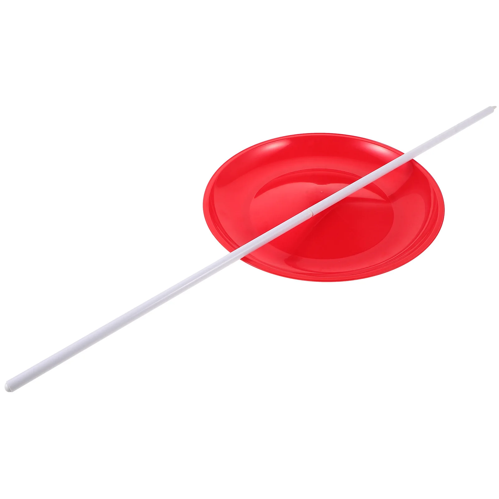 

Spinning Plate with Sticks Juggling Disk Props Toy Soft Plastic Plates Circus Skills Training Equipment Beginner Set
