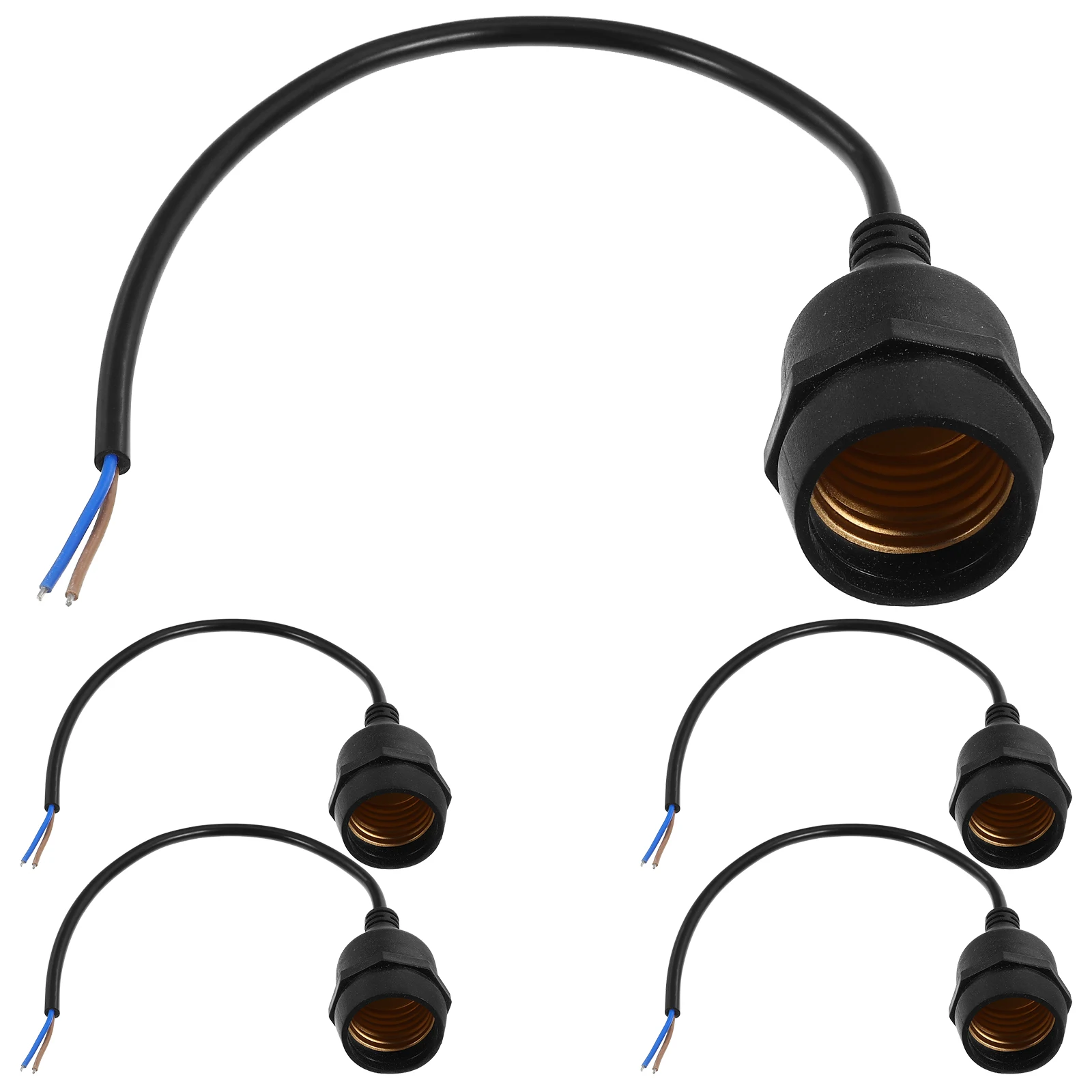 

Waterproof Lamp E27 Rubber Copper Hanging Light Holder Replacement Plastic Cord Socket For Kitchen Living Room Ceiling Lighting
