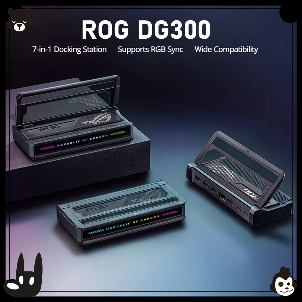 Laptop Accessories Rgb - ROG DG300 7-in-1 dockingstation, 10 Gbps,