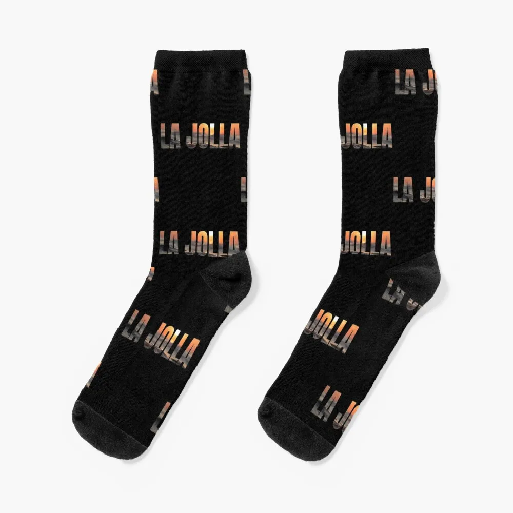 La Jolla San Diego California Surf Sunset Socks moving stockings Crossfit gym Ladies Socks Men's