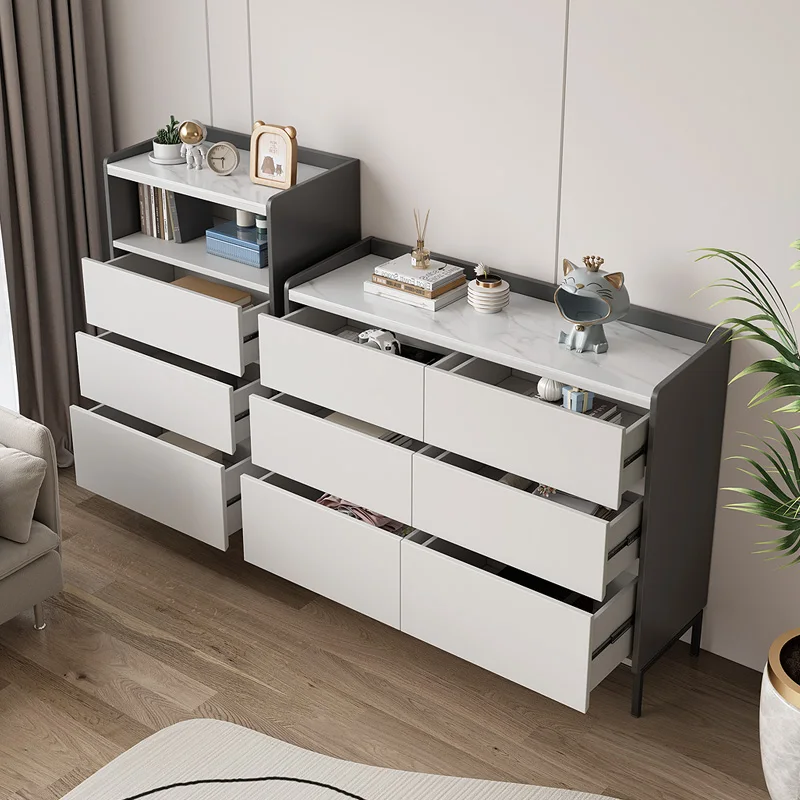 

Living room chest storage cabinet combination furniture simple study bedroom environmentally friendly frame rock slab pull