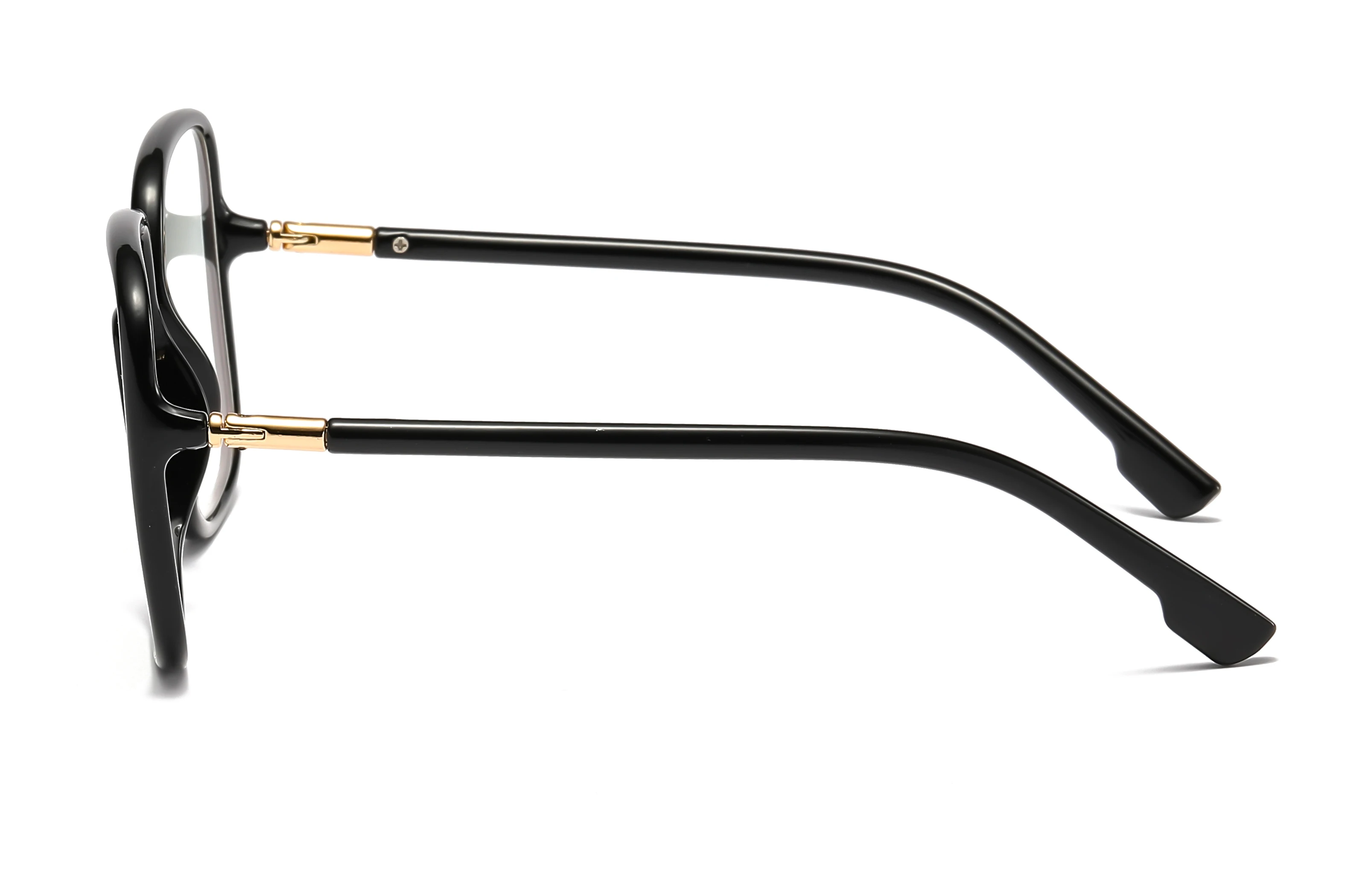 Oversized Square Anti-Blue Light Eyeglasses for Men & Women, Face-Slimming, Prescription Supported view 3
