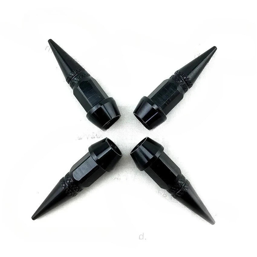 Car tire personalized modification valve cap pointed bullet valve cover aluminum alloy motorcycle bicycle universal