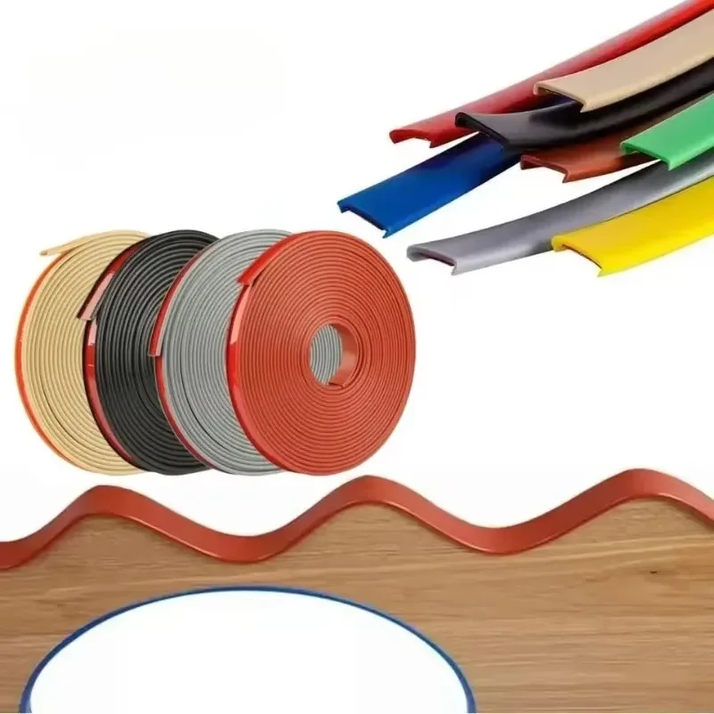 1 متر ذاتية اللصق على شكل حرف U حافة النطاقات قطاع الأثاث الخشب مجلس خزانة الجدول كرسي حامي غطاء سيليكون شريط عازل مطاطي #2