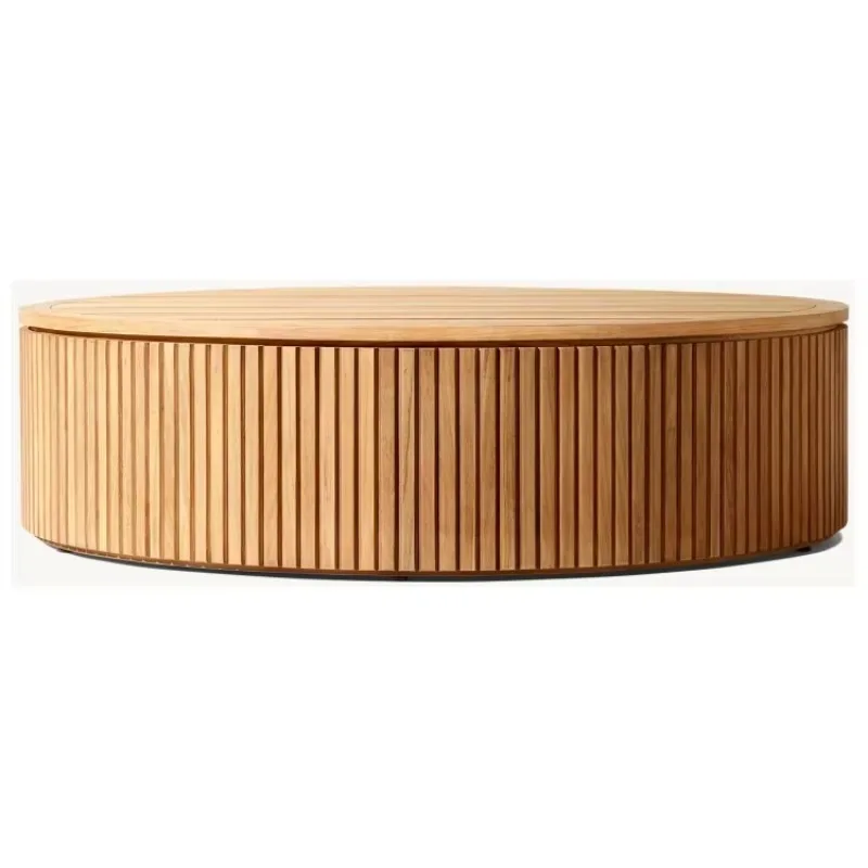 

Luxury outdoor furniture with elaborate craftsmanship modern solid teak round table wood