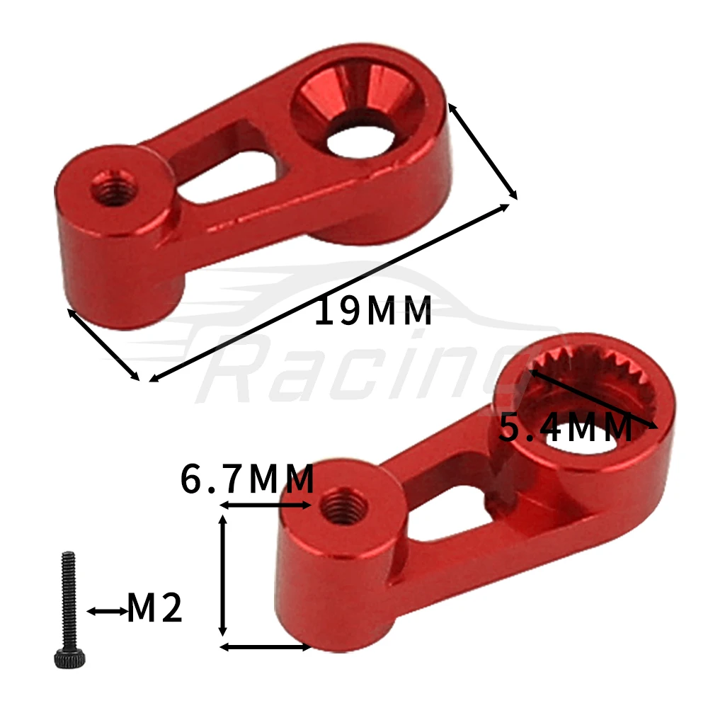 Steering Servo Horn Arm Extension Horn RC Steering Servo Arm Horn for 1/18 TRX4M RC Crawler for TRX4M RC Crawler