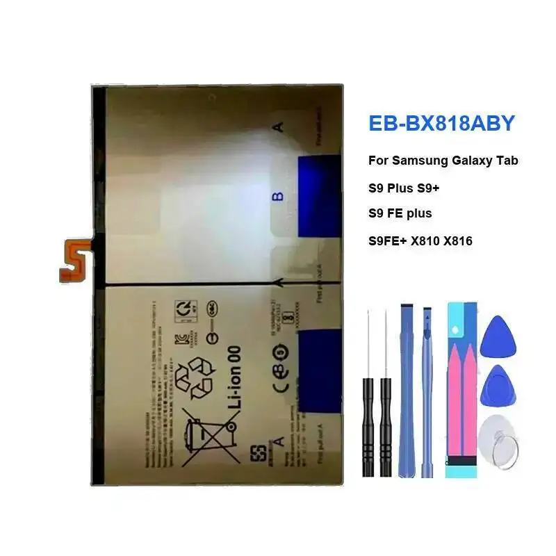 Tablet Battery For Samsung Galaxy Tab S9 FE/Plus S9+ S9FE+ X810 X816/Ultra Wi-Fi X910/5G X916 X916B High Quality Batteries