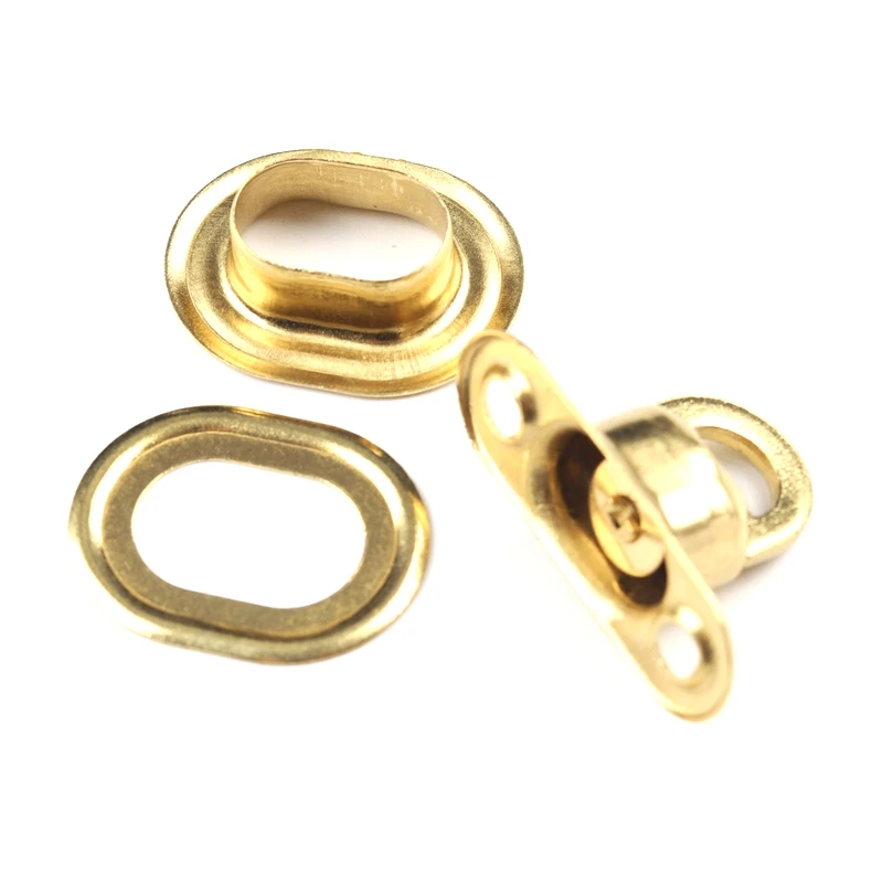 4 Sets Brass Oval Screw Buckle Brass Rotating Latch For Tarp Cover Garden Gazebo Vertical Screen