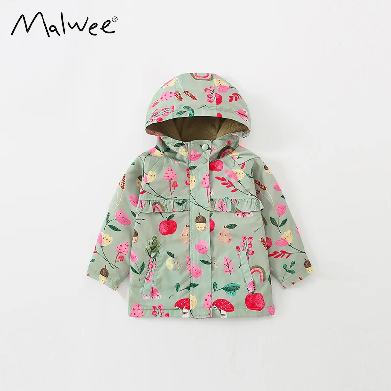 

2025 New European And American Design Children's Hoodie Jacket Windbreakers Long-sleeved Hooded Zipper Coat For Autumn Winter
