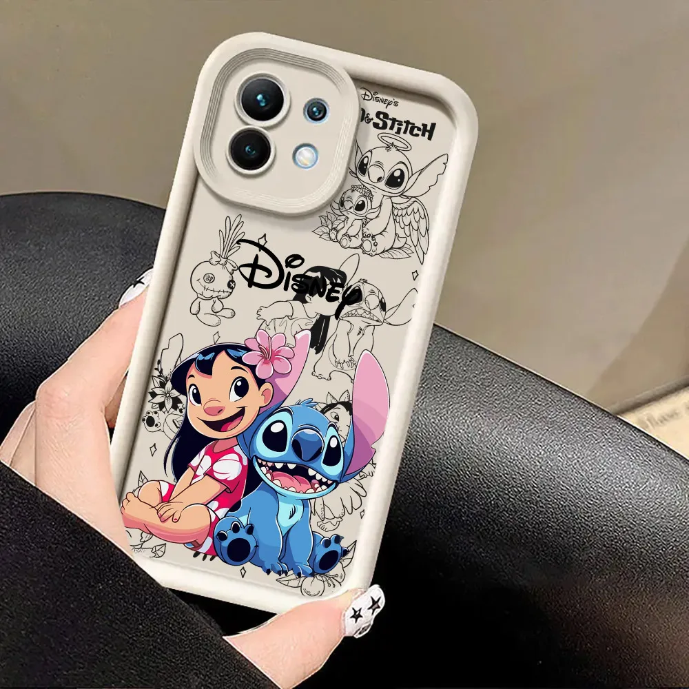 Funda de teléfono Stitch Baby Disney para Xiaomi Mi 13T 14 14T 15 15T Pro 17 Ultra Poco M7 M8 F8 F7 X6 X7 X8 Pro Max, funda a prueba de golpes