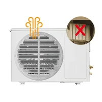Plaque de guidage d'air en acier inoxydable sans perçage pour unité extérieure de climatiseur, installation rapide, déflecteur de chaleur pour climatisation domestique 2
