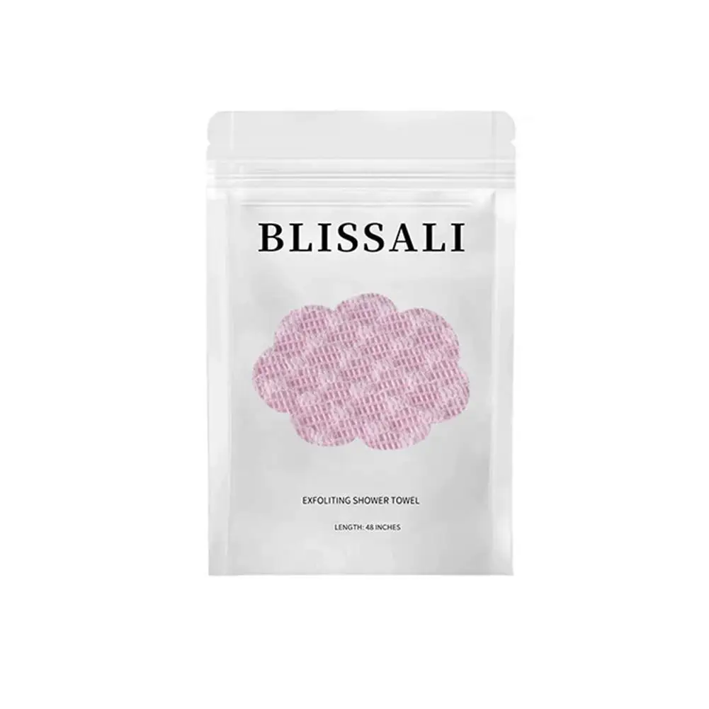 

Bath Towel Exfoliating Deep Cleansing Shower Towel Skin Care Exfoliating Brush Tool Bath Accessory Black, Pink