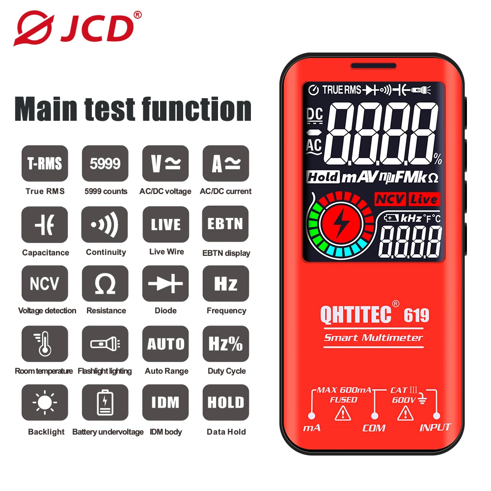 JCD 80W Soldering Iron Kit LCD Digital Display Adjustable Temperature With Multimeter Electronic Equipment Repair Welding Tools