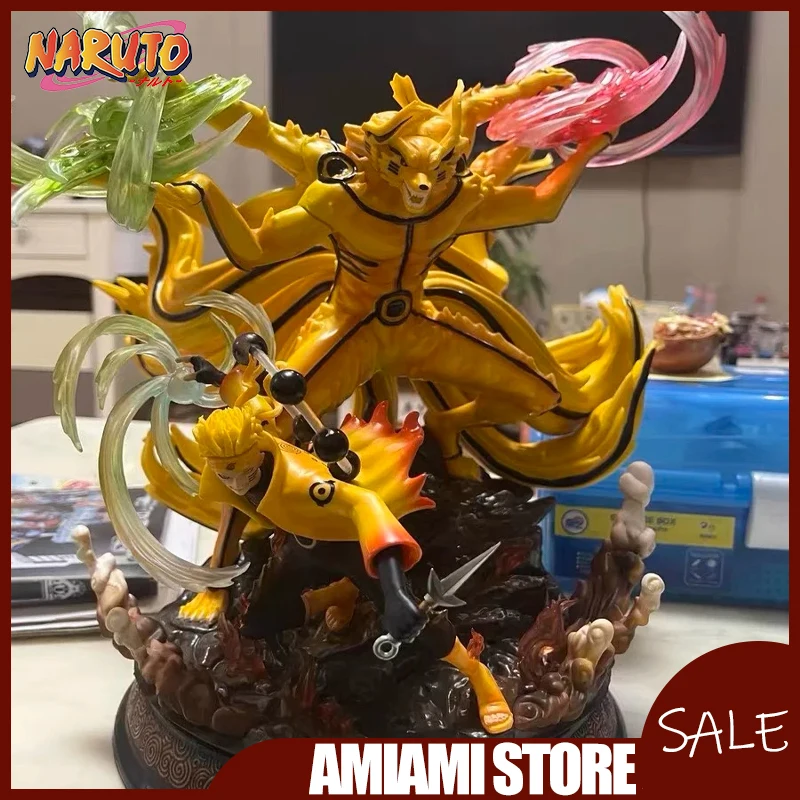 

36 см Наруто Final Battle Kurama Mode Фигурка Six Paths Sage Смола Статуя Аниме Модель Коллекция Декор Премиум Подарок для фанатов аниме
