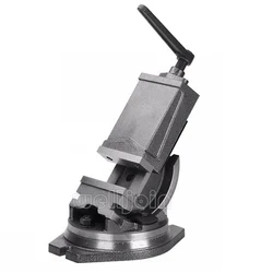 High precision 4 Inch Inclinable Angle Solid Flat Tongs 360-Degree Rotary Precision Taper Vise Precision High Quality