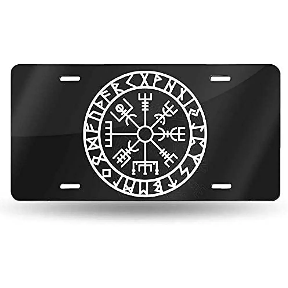 Viking Symbol Nordic Compass Novelty License Plate Car Front License Plate 6 X 12 Inch Car Plate License Fit US Vehicle Standard