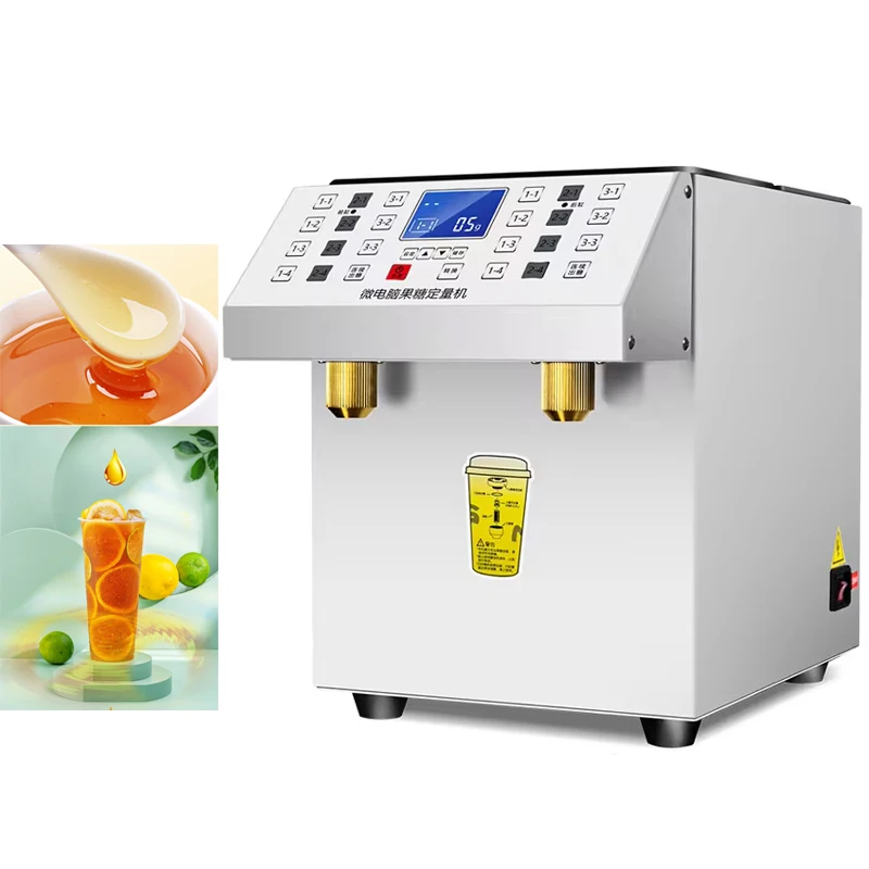Double Head Milk Tea Coffee Fructose Dispenser High-Quality Commercial Quantitative Syrup Filling Machine