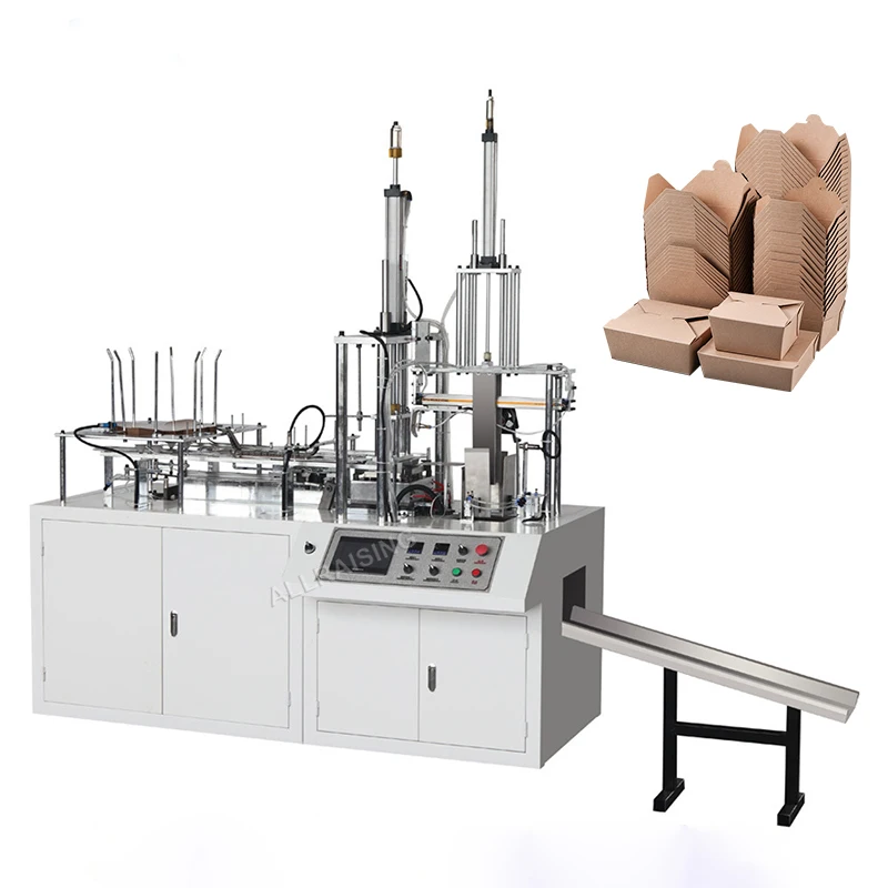 Hot Sale Automatic Carton Forming Machine Lunch Box Making Machine Disposable