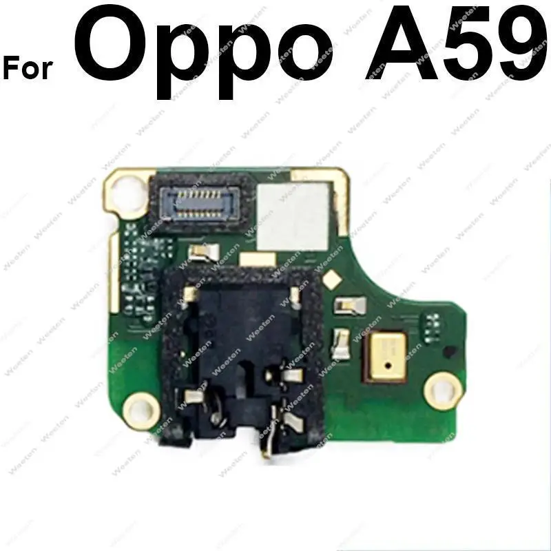 For OPPO A96 A91 A83 A79 A77 A75 A73 A59 A57 A7 A3 A1 AX7 A7X Headphone Jack Earphone Port Board Microphone Connector Flex Parts