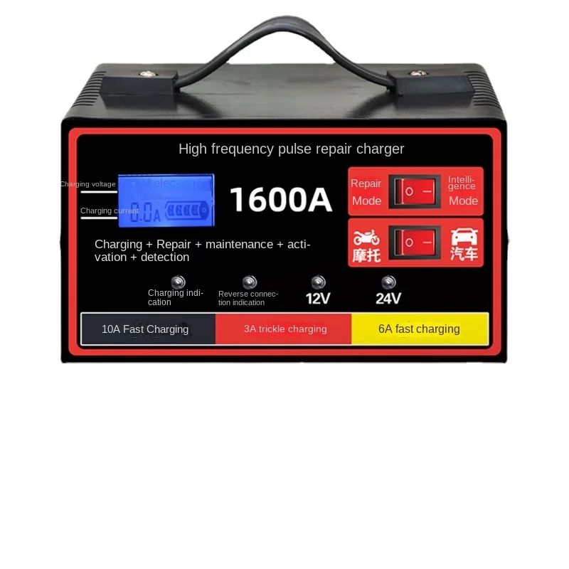 

Car Battery Repair Charger 12v24v Motorcycle Battery Full Intelligent Universal Automatic Battery Charger