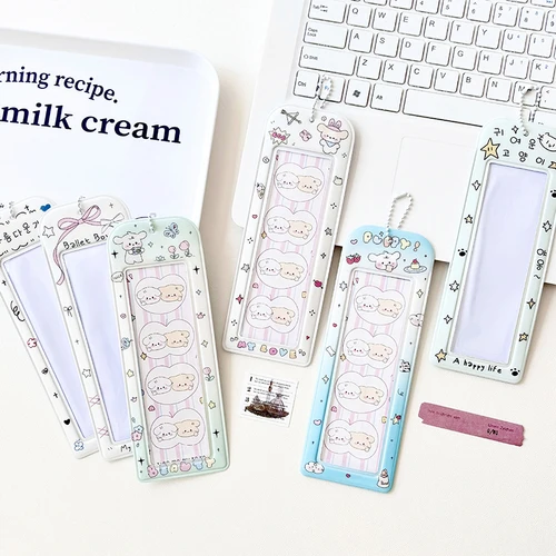 PVC 사진 부스 프레임, 만화 사진 부스 앨범, 2x6 인치 사진 스트립용, 웨딩 앨범 가방 펜던트, 학교 문구 