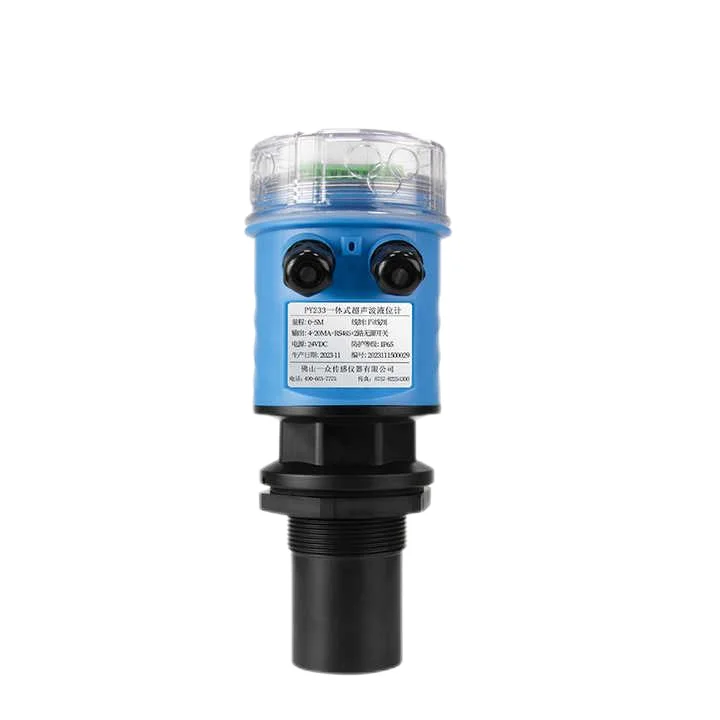 Factory Supplier Ultrasonic Level Transmitters 4-Wire RS485 Modbus Hart Measurement Meters Customizable OEM for Water Sludge