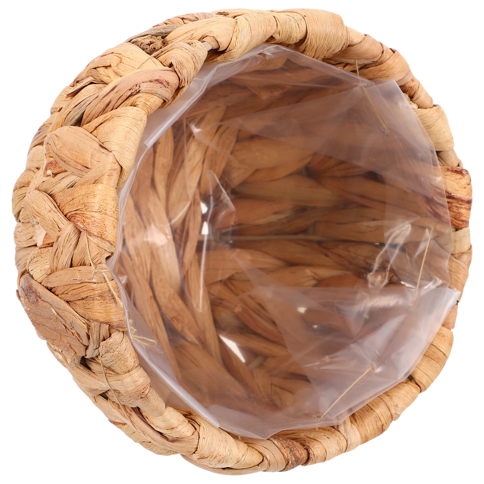 

Straw Woven Plants Basket Waterproof Lined Indoor Outdoor Decorative Flower Planter Storage Organizer Wicker Blanket Basket