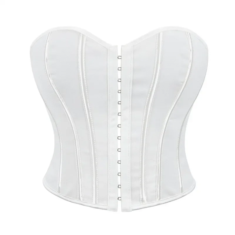 Fashion Strapless Off Shoulder Corset Tank Crop Tops Summer Backless Camisole Underwear Female Bustier Top