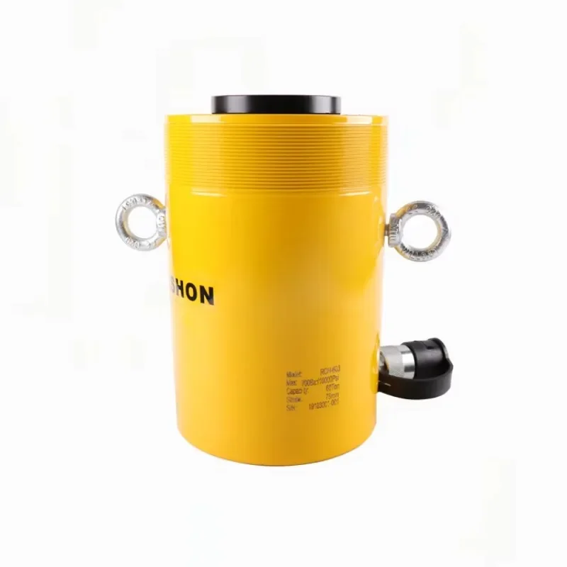 RCH-603 60 Ton Single Acting Spring Return Hollow Plunger Hydraulic Cylinder 700 Bar/10000 psi for Jacks