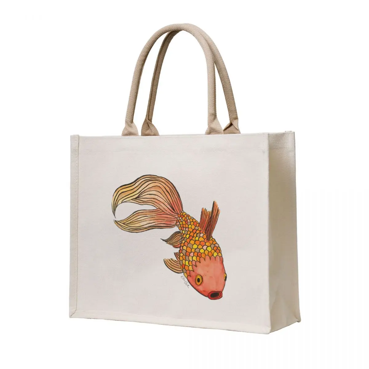 

Goldfish watercolor Tote Bag cloth bag woman the tote bag women Lady bags