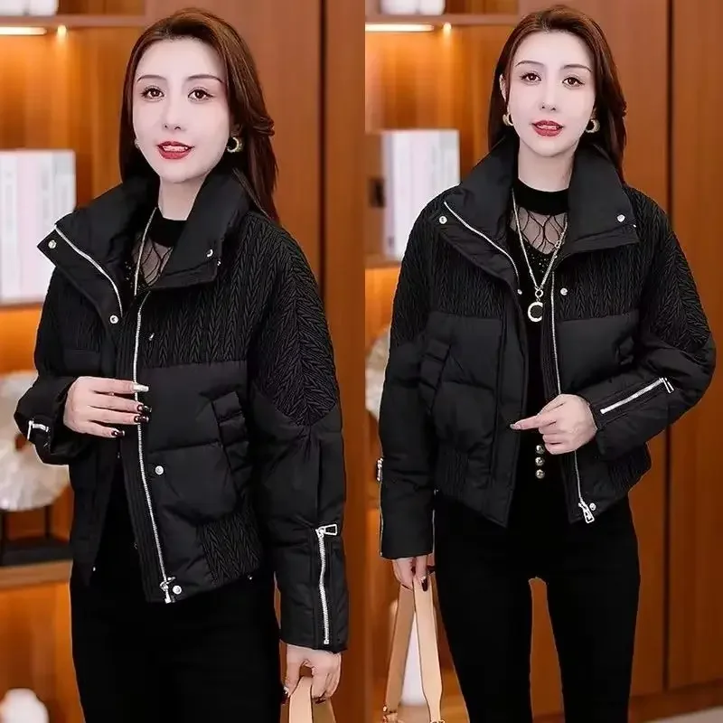 

New down cotton fashionable autumn and winter slimming 2025 jacket women's down cotton jacket