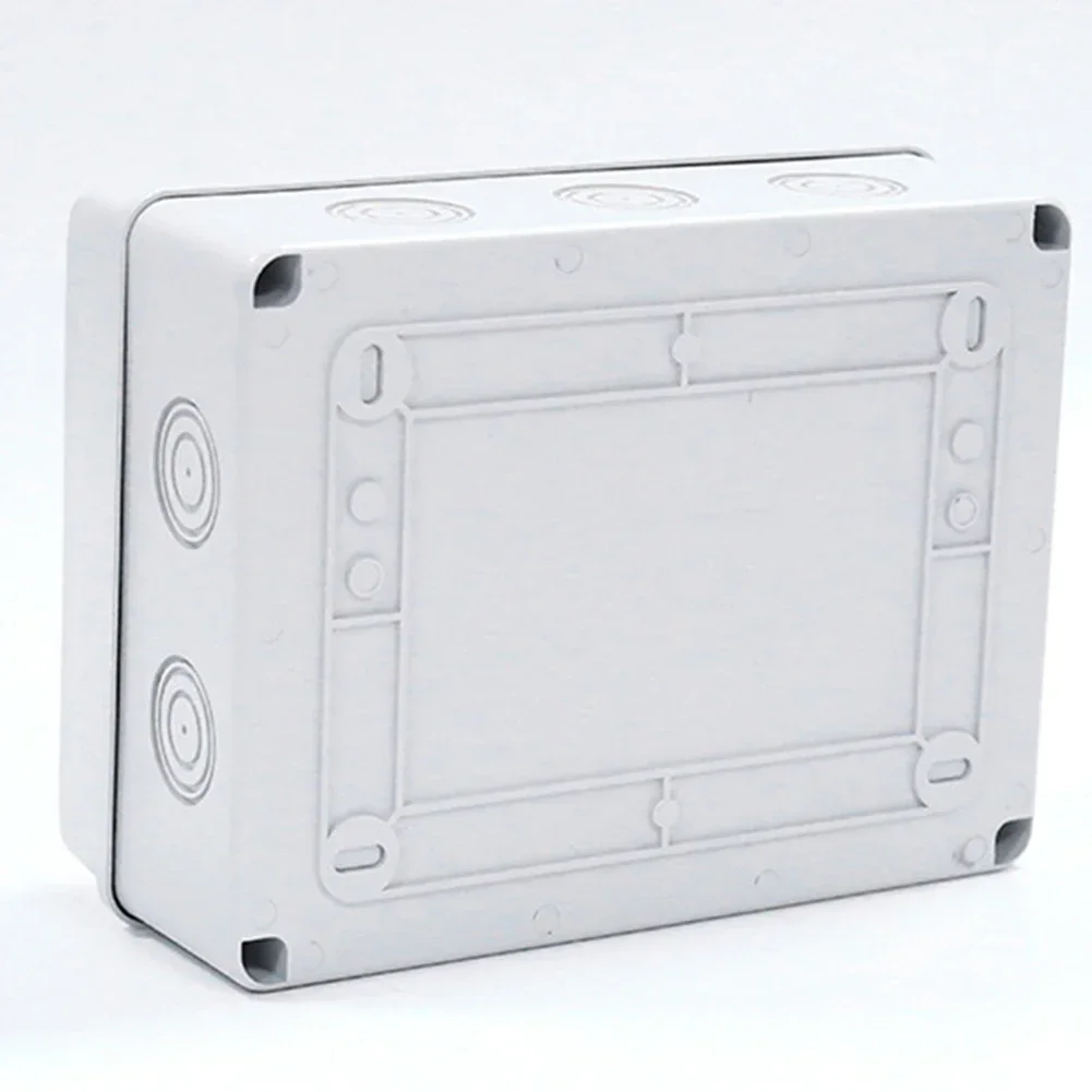 Outdoor Waterproof Distribution Box PC-Mounted 1Row 8 Modules IP65 Fuse Box Connector Terminal 200X155X95mm Electrical