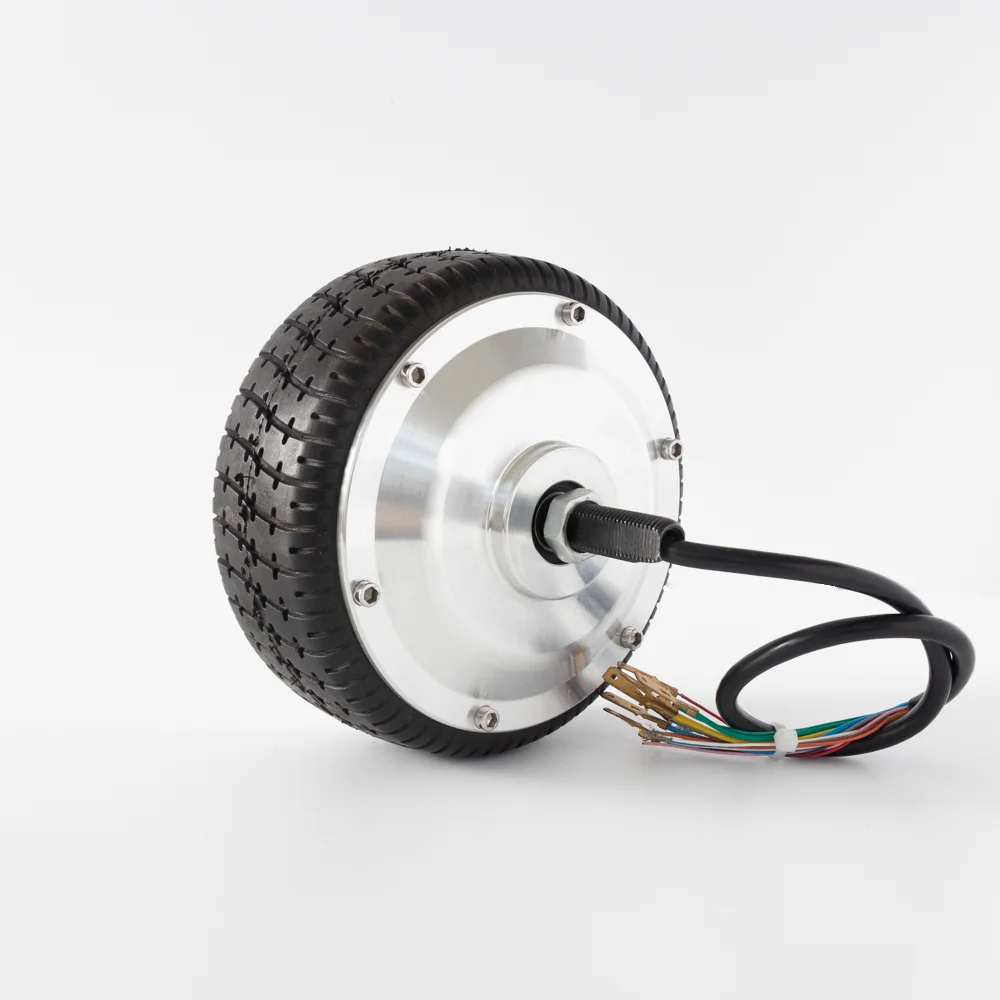 Gear hub motor with encoder brushless 6 inches front wheel geared hub motor for Electric scooters, robots...