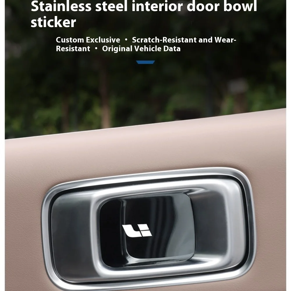 Fit For Li L6 L7 L8 L9 LIXIANG Inner Handle Door Bowl Sticker Door Handle Inner Side Protection Decoration Sticker Modification