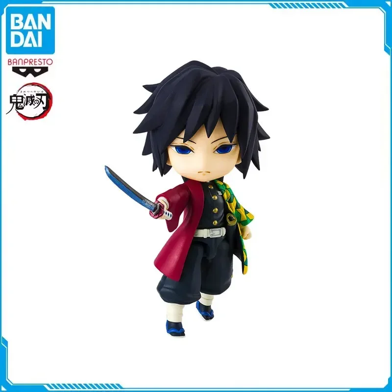 

BANDAI Original Figuarts Mini Demon Slayer Kimetsu No Yaiba Tomioka Giyuu Action Figures Movable Q-version Model Collectible