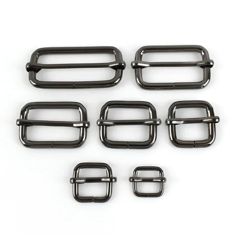30Pcs 13-50mm Metal Bag Buckles for Strap Webbing Belt Pin Buckle Leather Tri-glides Slider Hook Adjuster Clasp DIY Accessories image 3