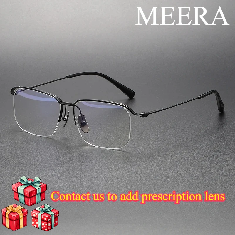 

2026 Ultra-light Glasses Frame Business Luxury Half-frame Spectacle Frame Titanium Optical Prescription Men's Fashion Eyeglasses