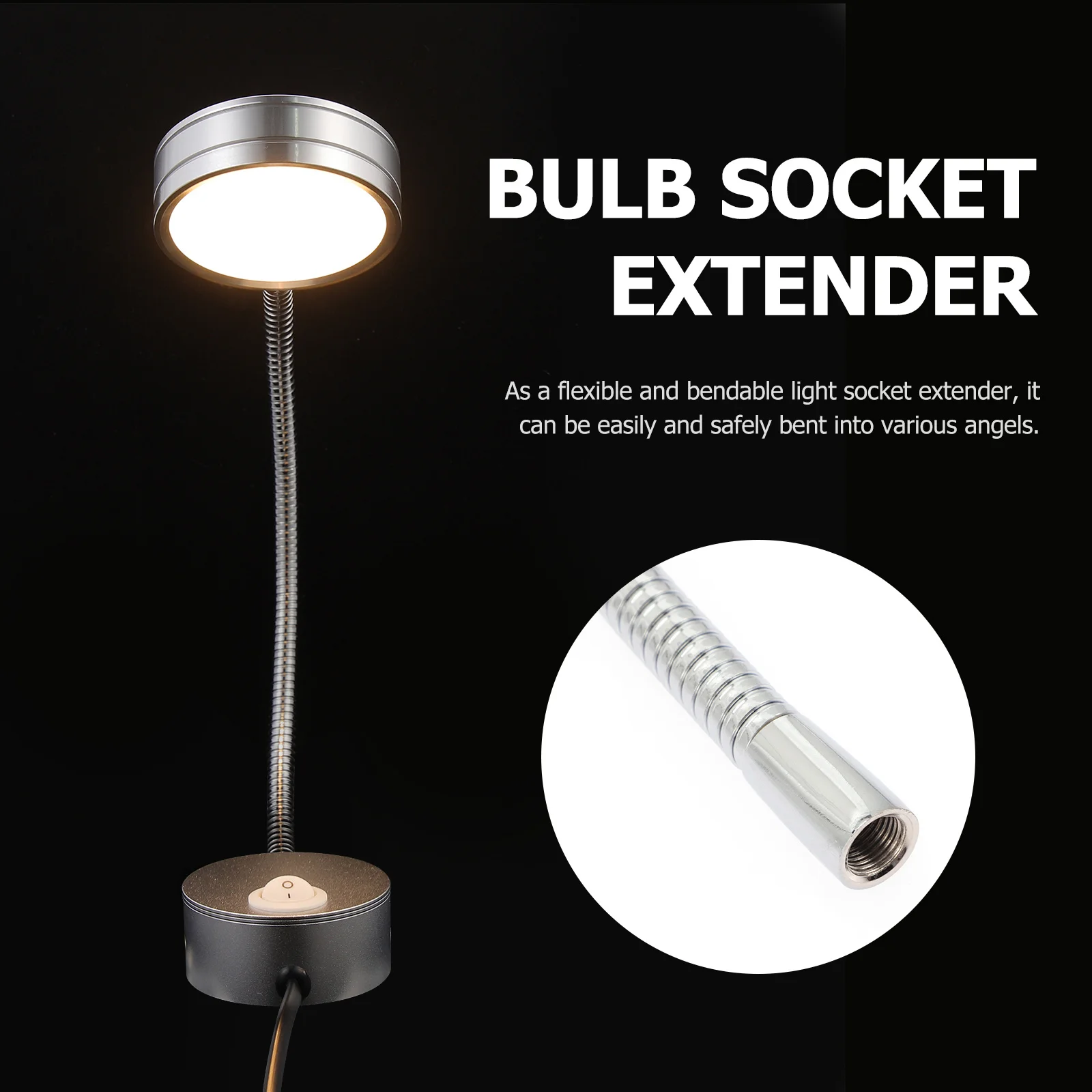 

2pcs Led Clamp Lamp Gooseneck Flexible Light Pole Replacement Metal Hose For Spotlight Adjustable Desk Lighting Fixture Arm