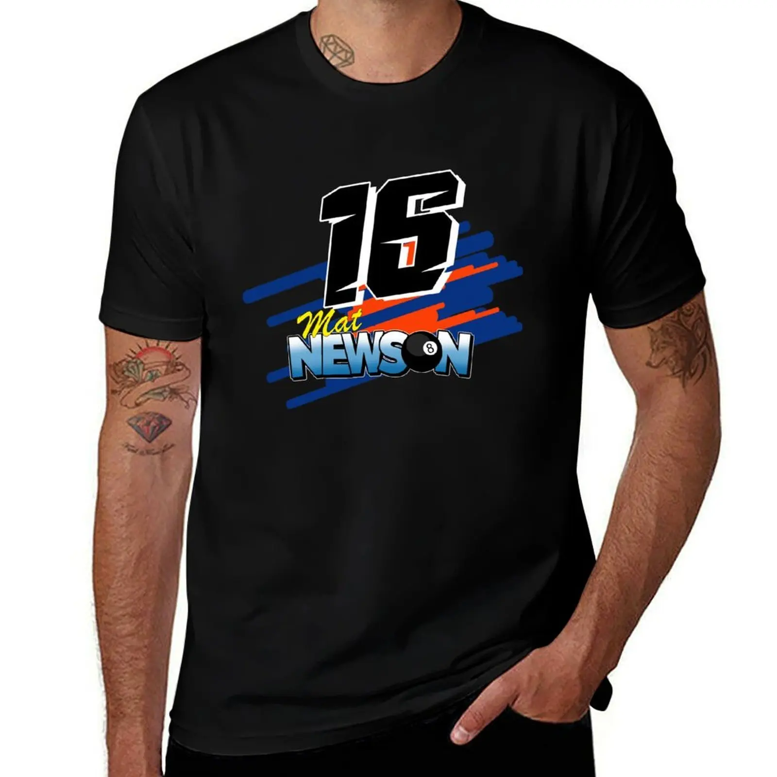 

16 Mat Newson Brisca F1 2021 T-Shirt man t shirts graphic men t shirt cotton 100% T-Shirt
